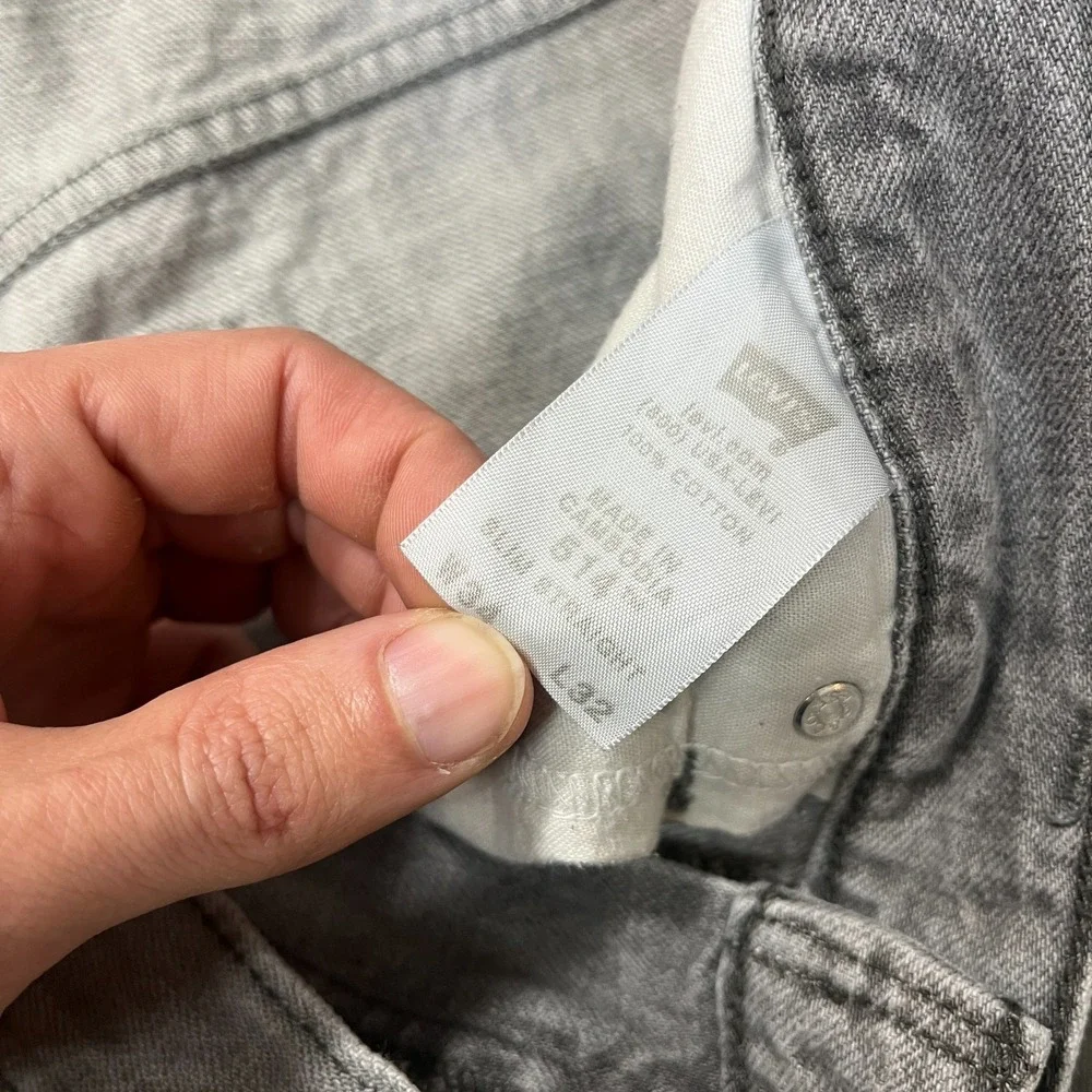 Lot of 2 Levis 514 559 Mens 34x32 Jeans 100% Cotton Straight Gray Blue